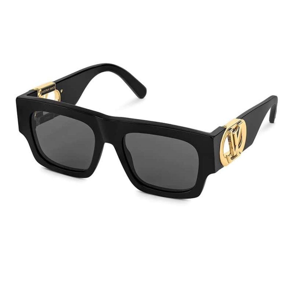 Louis Vuitton Black and Gold Sunglasses